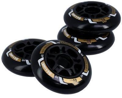 OXELO - 4 roues FIT 80mm 84A noires