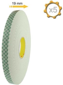 Ruban adhésif mousse double face 3M 4026 19mm x 33 Ruban adhésif mousse double