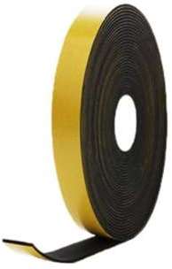 Mousse noire adhésive caoutchouc epdm 20x2mm longueur Mousse noire adhésive caoutchouc