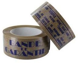 Adhésif PVC - Imprimé - « Bande de garantie »