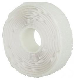 Velcro adhésif blanc. Longueur : 2 m.
