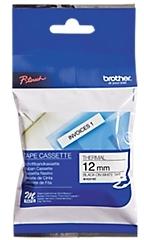Ruban - Brother - Tm 12mm noir sur blanc