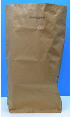 Sac à déchets papier kraft double épaisseur 80L