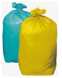 200 sacs poubelles 110 litres tri jaune