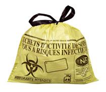 Sac poubelle 15 litres NF Hostosacs déchets hospitaliers Sac poubelle 15 litres NF