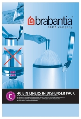 Sacs poubelle dans distributeur Brabantia PerfectF