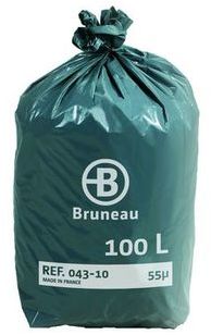 Sac poubelle gris bruneau qualité supérieure 130 l