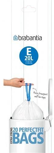 Sacs poubelle Brabantia PerfectFit 20 L modèle bas