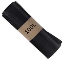 Sacs-poubelle renforcés 100 litres noir 50µm par 2