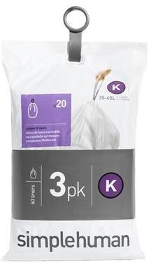 Sacs poubelle Simplehuman Pocket Liners 38 L Code