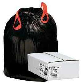 Sacs-poubelle 50 litres noir poignees coulissantes
