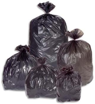 Carton de 100 Sacs-poubelle 150 litres noir 45 microns Carton de 100 Sacs-poubelle