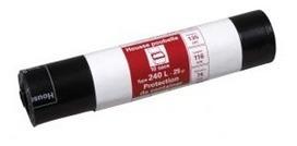 Housses contenair 750 litres 30µM noir PEBD par 50