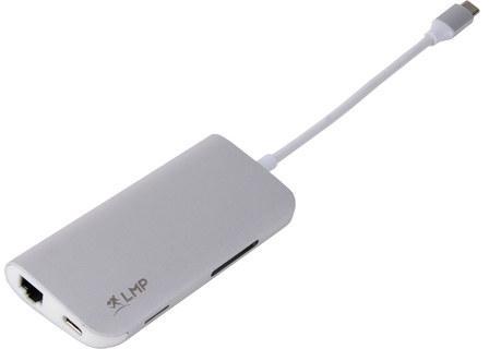 LMP USB-C mini Dock - Dock USB-C 8 ports Argent -