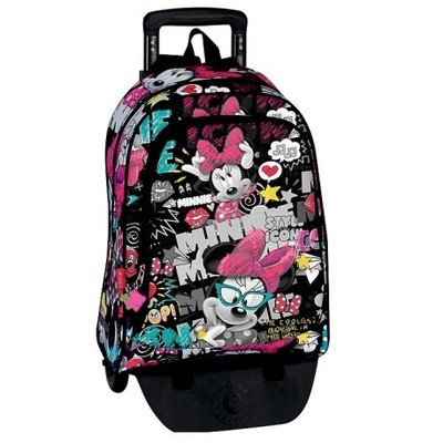 Sac à dos à roulettes Minnie 42 CM Journal trolley