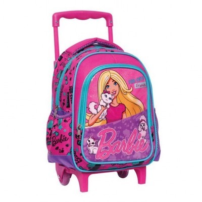 Sac à roulettes trolley Barbie Friends 31 CM - Car