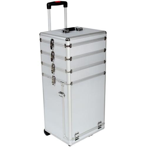 Valise Trolley esthétique, Malette cosmétique gris