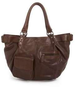 Cabas The Fisherboy cuir marron IKKS