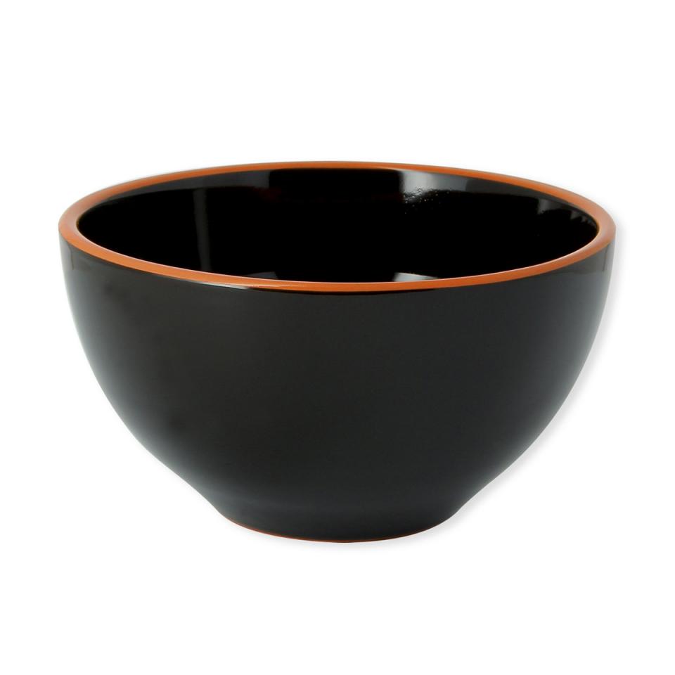 Saladier noir en terre cuite 20cm