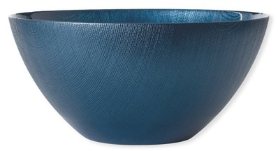 Saladier en verre bleu 30cm