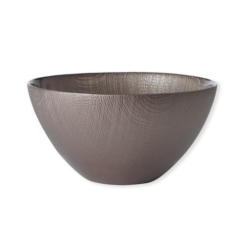 Saladier en verre taupe 22cm