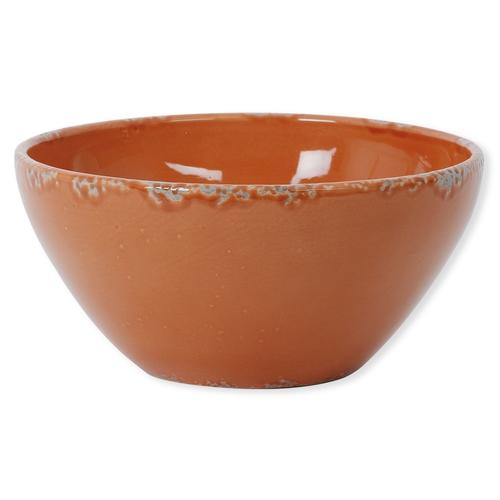 Saladier orange foncé en céramique 30cm