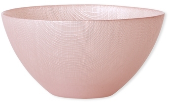 Saladier en verre rose 22cm