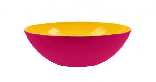 Bol à servir DUO 32 cm pamplemousse extérieur / ja