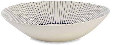 Saladier en céramique blanche à motifs Iba Nkuku -