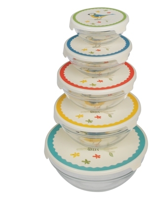 Set de 5 Saladiers et Bols Blue Tit Set de 5 Saladiers et Bols