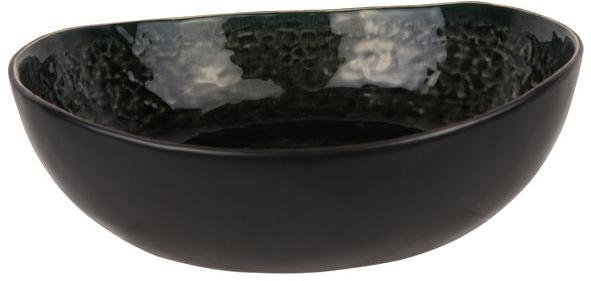 Saladier rond noir et vert 21cm - A lunité - Lagu
