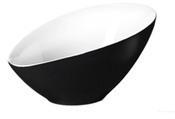 Saladier asymétrique bicolore en porcelaine VONGOL