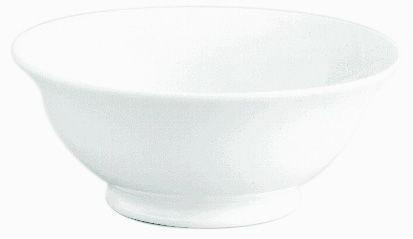 Saladier ordinaire 2,85L blanc en porcelaine - Col