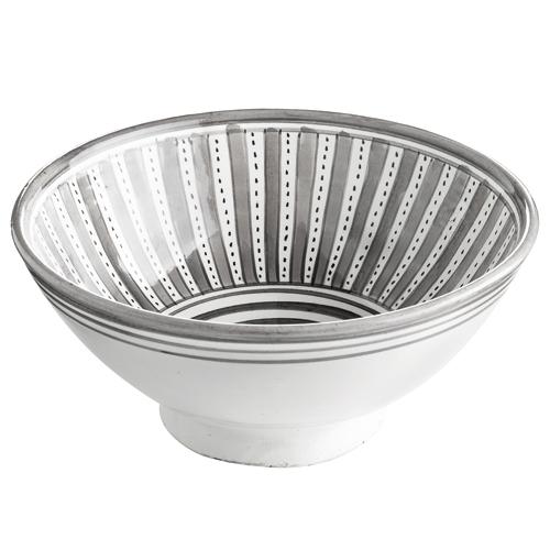 Saladier en céramique avec motif rayé Tine K Home