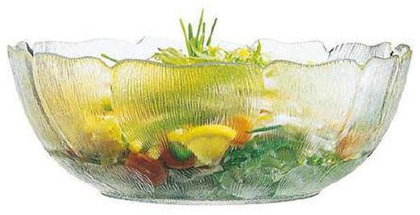 Saladier en verre trempé Ø 27cm - Fleur - Arcoroc