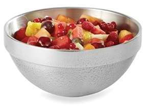 Saladier isotherme double paroi en inox 22,7 cm