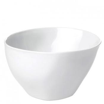 Grand Bol Affamé Porcelaine Blanc Brillant Diam 16