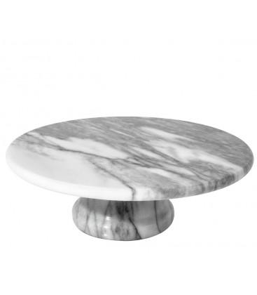 Présentoir à Gâteau Rond en Marbre Blanc