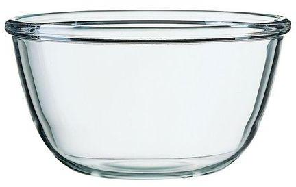 Saladier en verre trempé 360cl / 24cm empilable -
