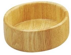 Corbeille en bois d hévéa Ø25