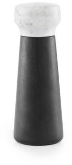 Craft - moulin sel - marbre blanc/base chêne noir/