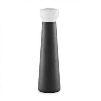 Craft - moulin sel - marbre blanc/base chêne noir/
