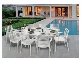 GROSFILLEX - Salon de jardin Sunday - Table blan