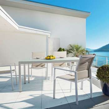 Ensemble de Jardin Aluminium Cruise Kubik avec Table Ensemble de Jardin Aluminium