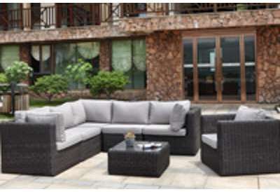 Salon de jardin modulable LIBERTY en résine tressé