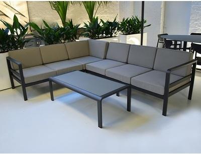 Salon de jardin dangle en aluminium Icon