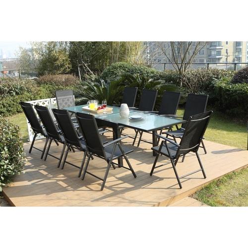 Breshia 10 : Salon de jardin en aluminium