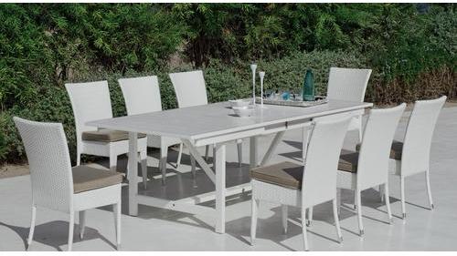 Ensemble de jardin table et chaises 8 places