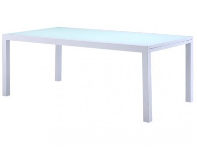 Table à manger de jardin extensible 6 à 10 couverts Table à manger de jardin extensible