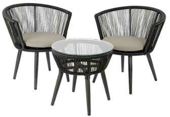 Salon bas de jardin 2 places COPENHAGEN Table 2 chaises Salon bas de jardin 2 places
